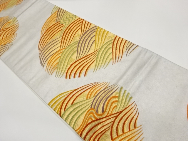 JAPANESE FUKURO OBI / WOVEN ROUGH WAVE